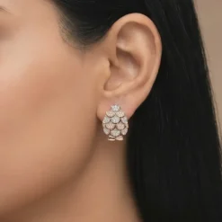 Dual Tone Oval Reef Silver Set