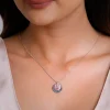 Dual Tone Rose Gold Personalised Layered Coins Name Necklace