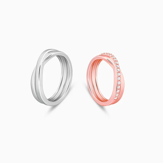 Dual Tone True Vow Couple Band