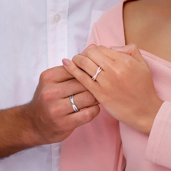 Dual Tone True Vow Couple Band