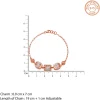 Dual Tone Zenith Charm Silver Bracelet