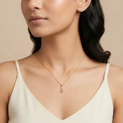 Gold Adalia Lab Grown Diamond Pendant