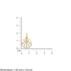 Gold Admiring Shine Lab Grown Diamond Pendant