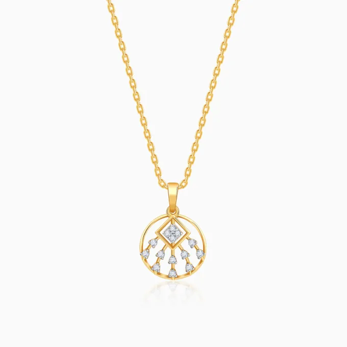 Gold Admiring Shine Lab Grown Diamond Pendant