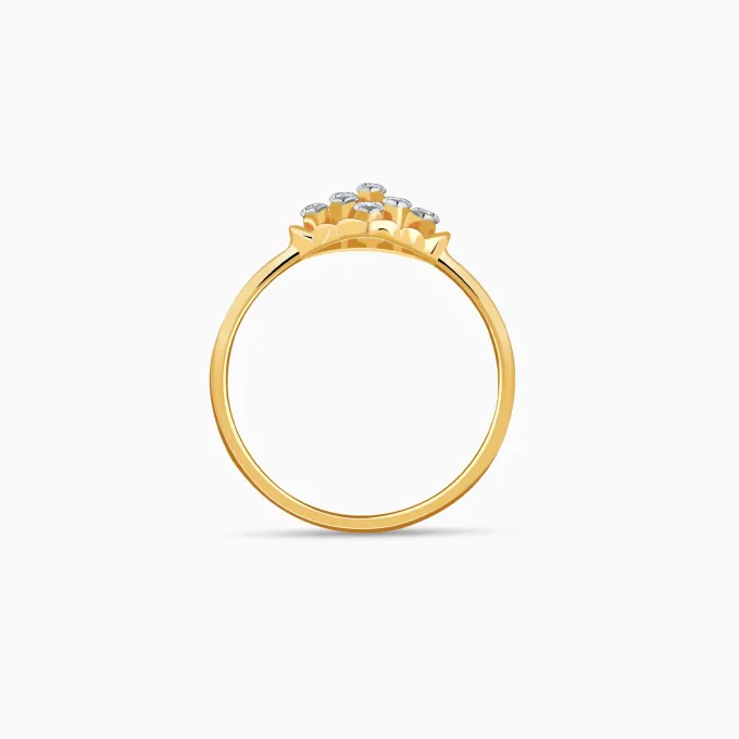 Gold Amer Trellis Lab Grown Diamond Ring