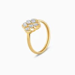 Gold Amer Trellis Lab Grown Diamond Ring