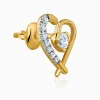Gold Amora Crown Lab Grown Diamond Earrings