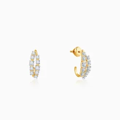 Gold and Bold Lab Grown Diamond Earrings