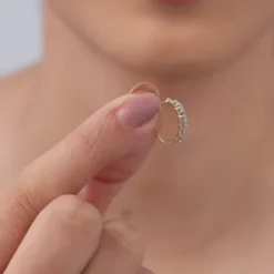 Gold and Bold Lab Grown Diamond Earrings