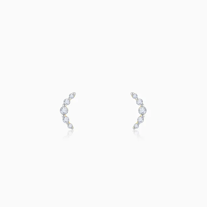 Gold Arc of Beauty Lab Grown Diamond Earrings