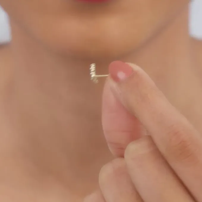Gold Arc of Beauty Lab Grown Diamond Earrings