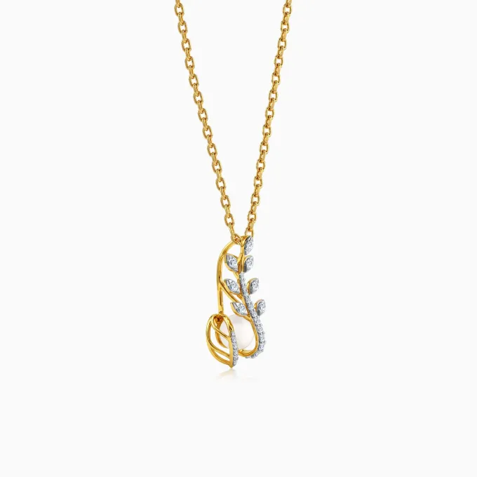 Gold Arohi Lab Grown Diamond Pendant