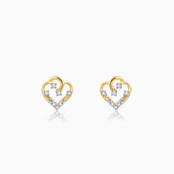 Gold Arteria Diamond Earrings