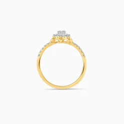 Gold Artistic Flora Lab Grown Diamond Ring