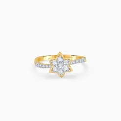 Gold Artistic Flora Lab Grown Diamond Ring