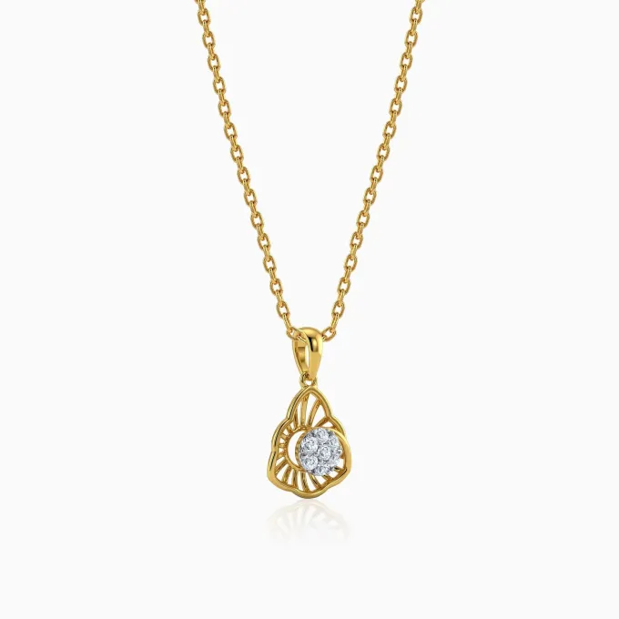 Gold Astrid Lab Grown Diamond Pendant