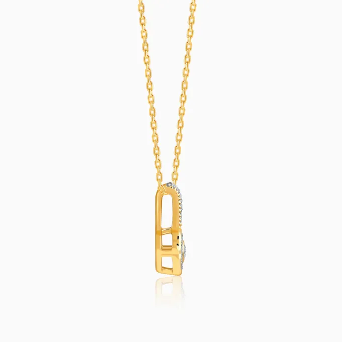 Gold Aurabelle Lab Grown Diamond Pendant