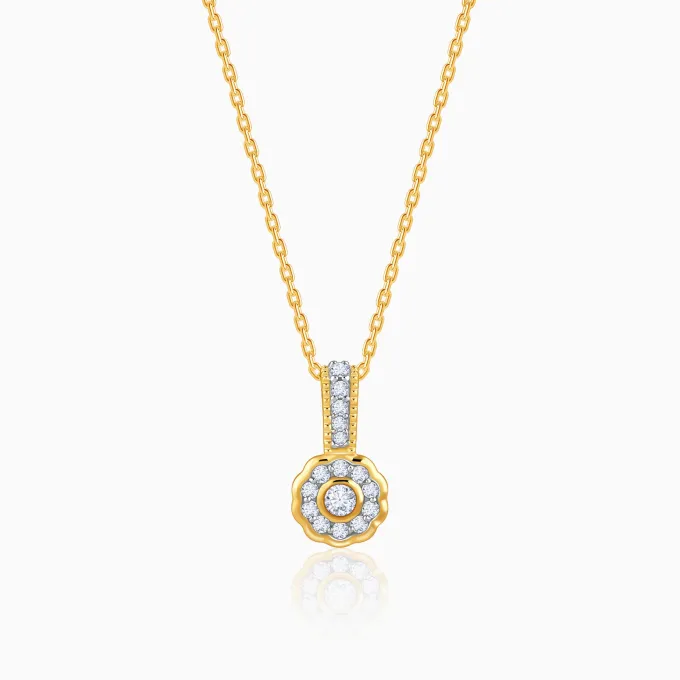 Gold Aurabelle Lab Grown Diamond Pendant