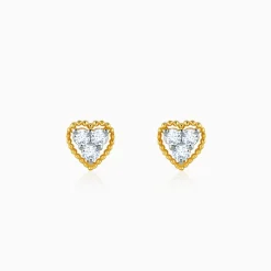 Gold Aurahart Lab Grown Diamond Earrings