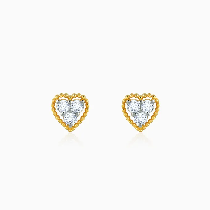 Gold Aurahart Lab Grown Diamond Earrings