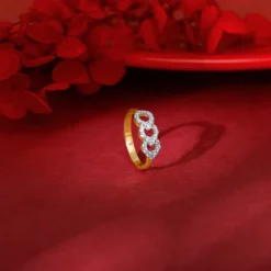 Gold Aureline Diamond Ring