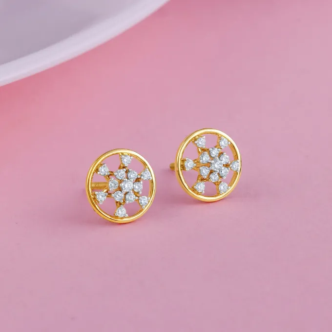 Gold Aurelle Lab Grown Diamond Earrings