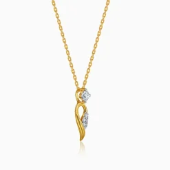 Gold Aurex Muse Lab Grown Diamond Pendant