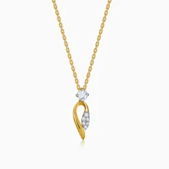 Gold Aurex Muse Lab Grown Diamond Pendant