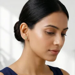 Gold Auric Garden Lab Grown Diamond Earrings