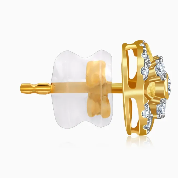 Gold Auric Garden Lab Grown Diamond Earrings