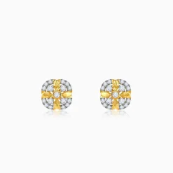 Gold Auric Garden Lab Grown Diamond Earrings