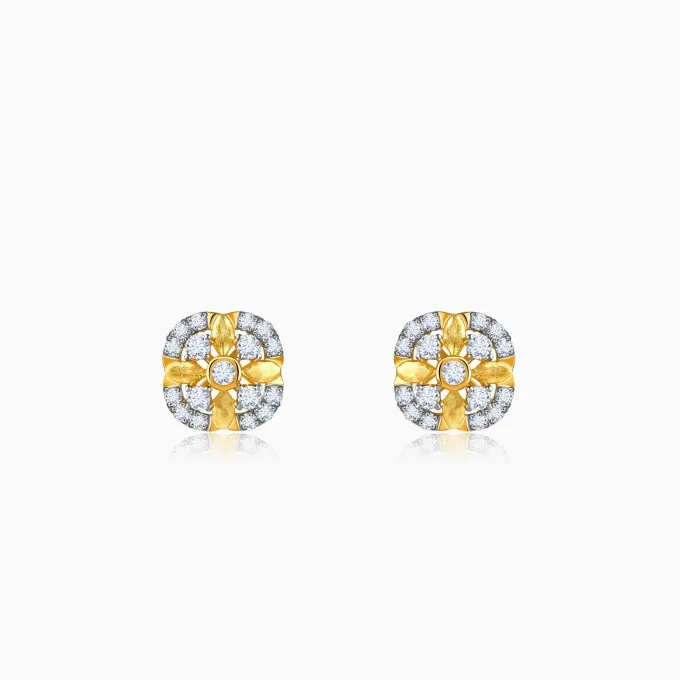 Gold Auric Garden Lab Grown Diamond Earrings