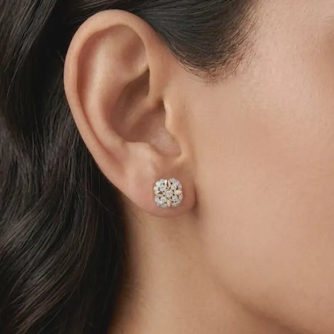 Gold Auric Garden Lab Grown Diamond Earrings