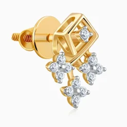 Gold Auric Lab Grown Diamond Earrings