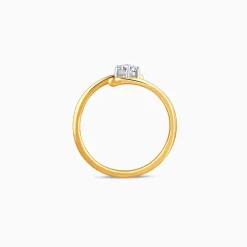 Gold Auric Solitaire Lab Grown Diamond Ring