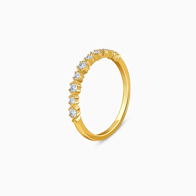 Gold Aurine Lab Grown Diamond Ring
