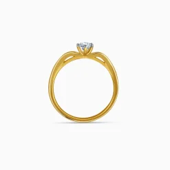 Gold Aurora Spark Lab Grown Diamond Ring (Size 12)