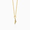 Gold Aurum Edge Lab Grown Diamond Pendant