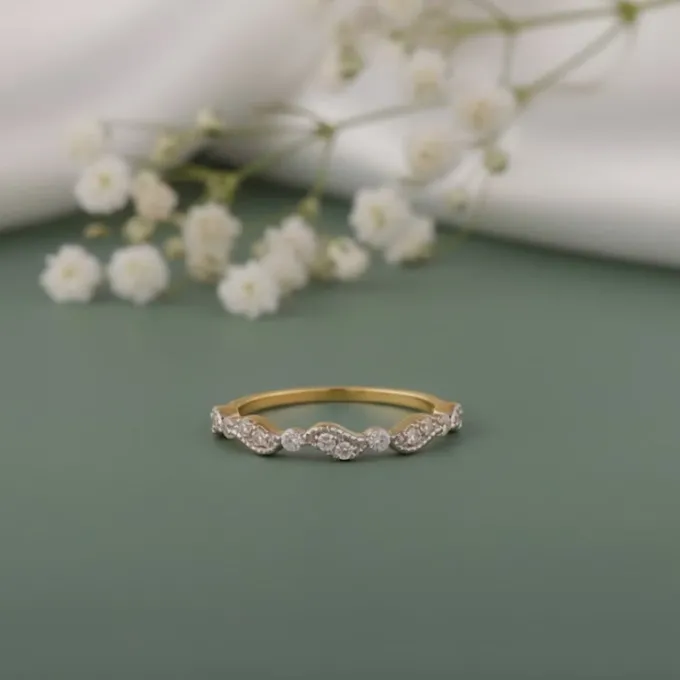 Gold Auryne Lab Grown Diamond Ring