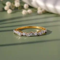 Gold Auryne Lab Grown Diamond Ring
