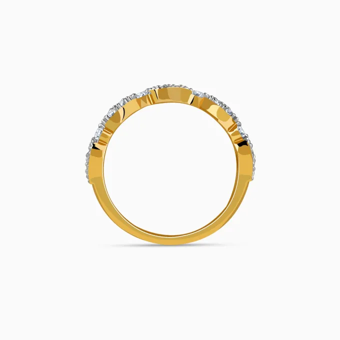 Gold Auryne Lab Grown Diamond Ring