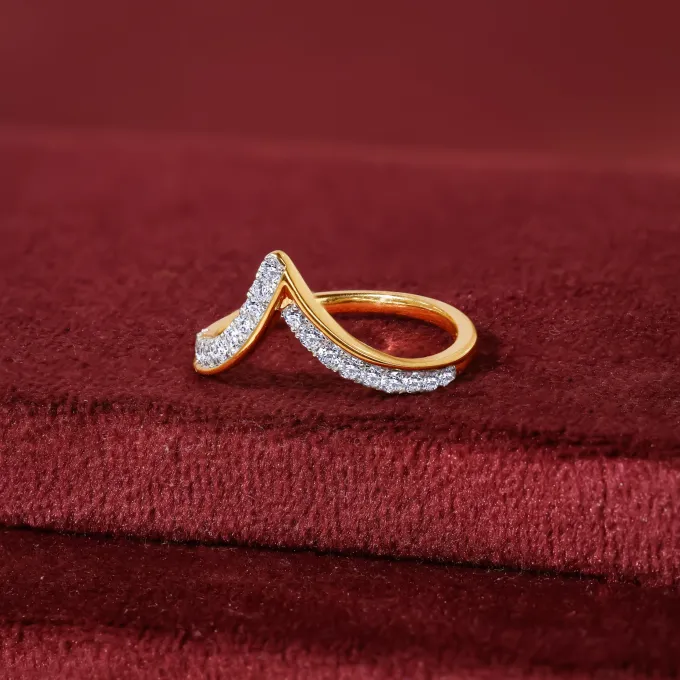 Gold Avira Lab Grown Diamond Ring