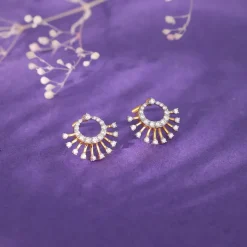 Gold Bella Aura Diamond Earrings