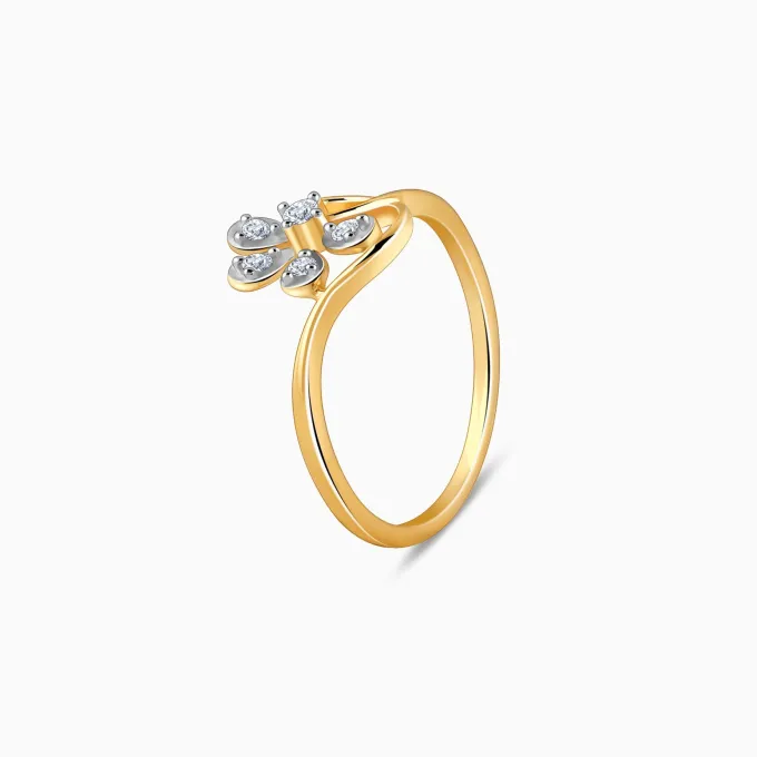 Gold Bling Fling Diamond Ring