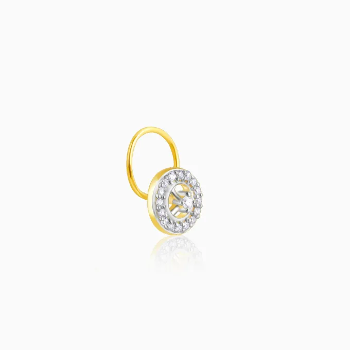Gold Bliss Diamond Nose Pin