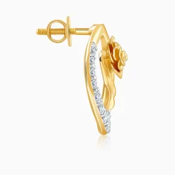 Gold Blissful Shine Lab Grown Diamond Stud Earrings