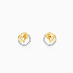 Gold Blissful Shine Lab Grown Diamond Stud Earrings