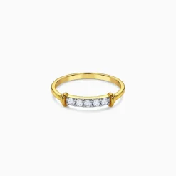 Gold Block Lab Grown Diamond Ring (Size 12)