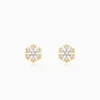 Gold Bloom Bliss Lab Grown Diamond Stud Earrings
