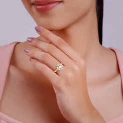 Gold Bloom Burst Lab Grown Diamond Ring